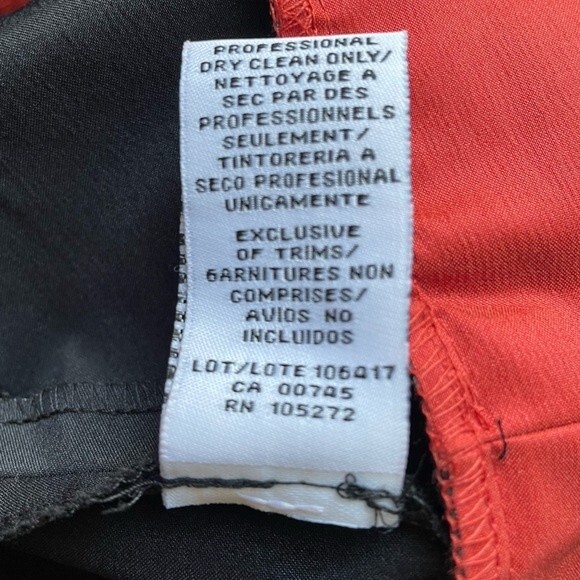 Jill Stuart Dress Women's Size 4 Black Copper Colorblock Peplum Cocktail A-Line - Picture 9 of 10